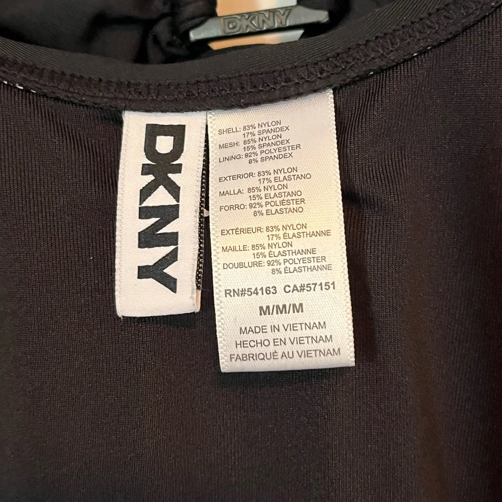 DKNY Sleek Black One-Piece Swimsuit - Picture 5 of 5
